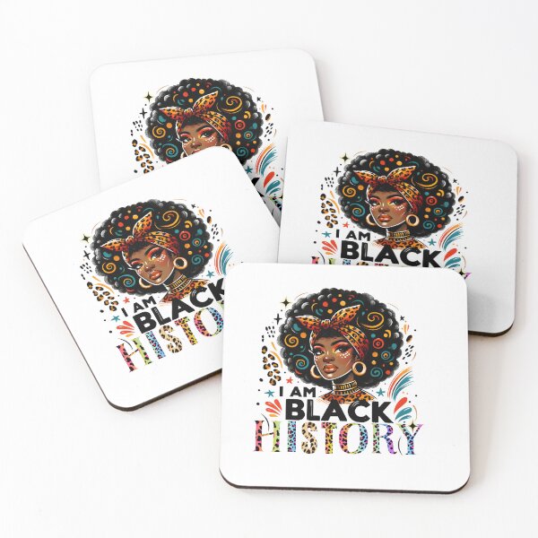 Item preview, I Am Black History  Retro Vintage Black Girl Vibes Colorful Typographic Graphics Light Design designed and sold by Raise2Shine.