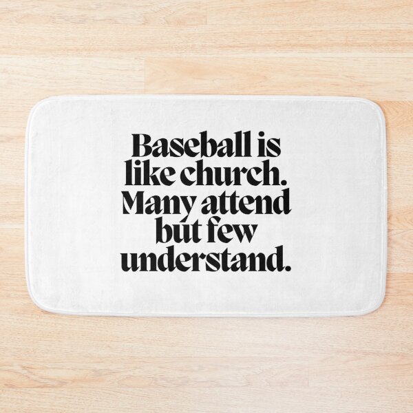 Item preview, Baseball is like church.  Many attend but few understand.  designed and sold by CharmStudio.
