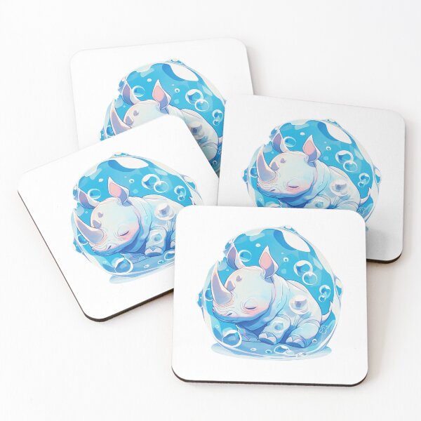 Item preview, Rhino // Cute Rhino art // Rhinos // children // Bubbles // Baby Rhino designed and sold by SMARTKIT  DESIGNAGENCY.