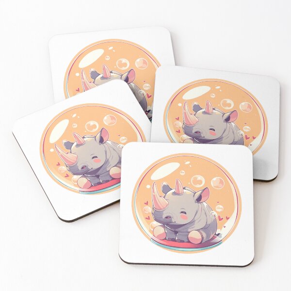 Item preview, Rhino // Cute Rhino art // Rhinos // children // Bubbles // Baby Rhino designed and sold by SMARTKIT  DESIGNAGENCY.