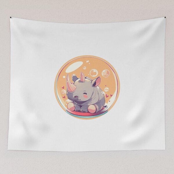 Item preview, Rhino // Lindo arte de Rhino // Rinocerontes // niños // Burbujas // Bebé Rhino designed and sold by SMARTKIT DESIGNAGENCY.