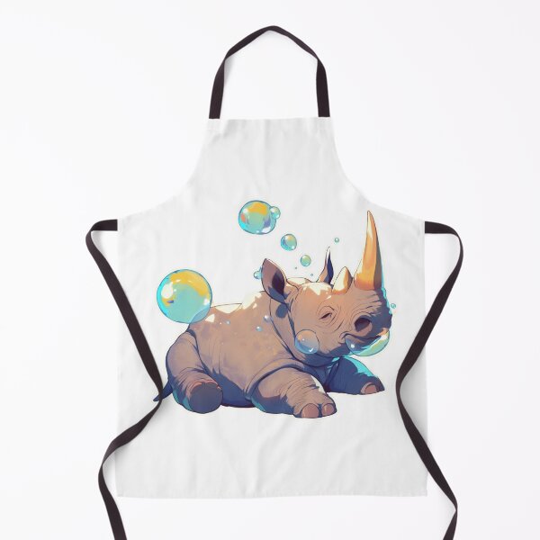 Item preview, Rhino // Cute Rhino art // Rhinos // children // Bubbles // Baby Rhino designed and sold by SMARTKIT  DESIGNAGENCY.