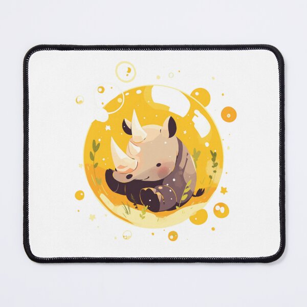 Item preview, Rhino // Cute Rhino art // Rhinos // children // Bubbles // Baby Rhino designed and sold by SMARTKIT DESIGNAGENCY.