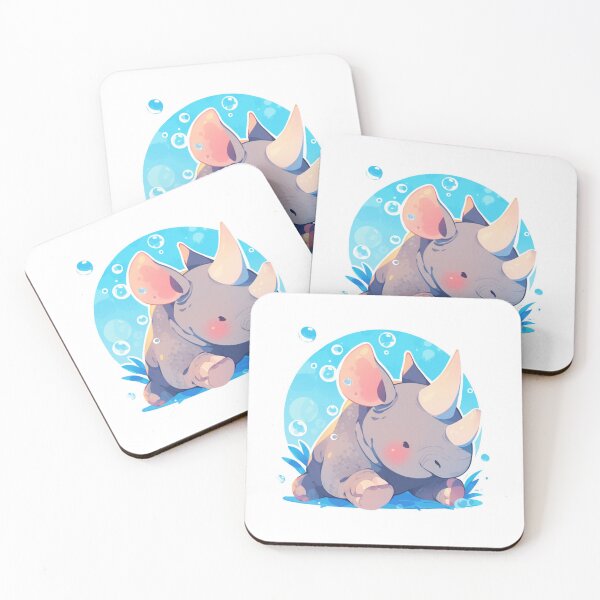 Item preview, Rhino // Cute Rhino art // Rhinos // children // Bubbles // Baby Rhino designed and sold by SMARTKIT  DESIGNAGENCY.