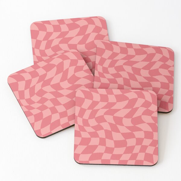 Item preview, Wavy Pink Checkers Pattern designed and sold by Amanda Back.