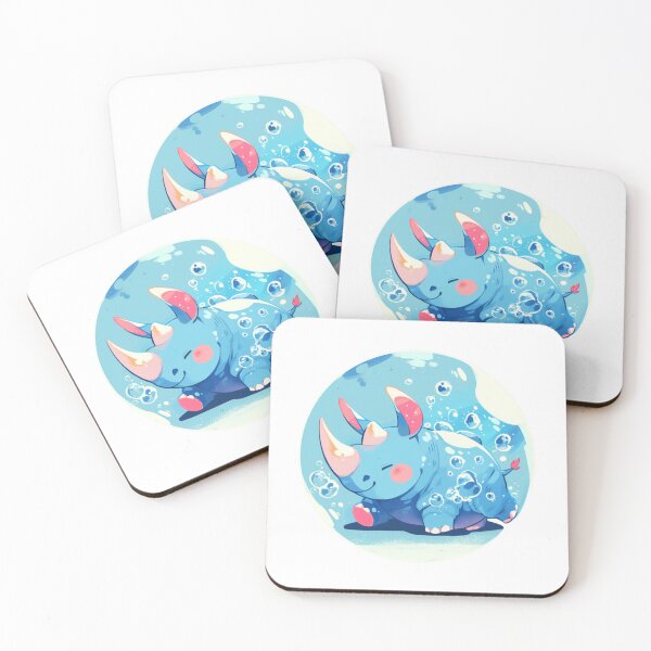 Item preview, Rhino // Cute Rhino art // Rhinos // children // Bubbles // Baby Rhino designed and sold by SMARTKIT  DESIGNAGENCY.