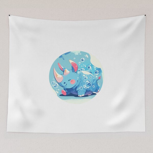 Item preview, Rhino // Lindo arte de Rhino // Rinocerontes // niños // Burbujas // Bebé Rhino designed and sold by SMARTKIT DESIGNAGENCY.