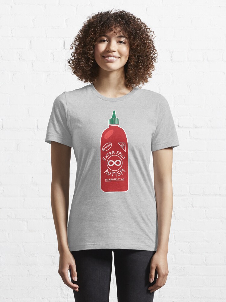 Alternate view of Extra Spicy Autistic Pride Essential T-Shirt