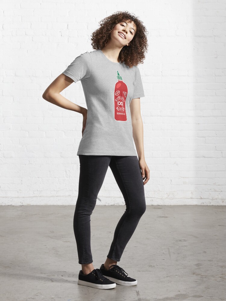 Alternate view of Extra Spicy Autistic Pride Essential T-Shirt