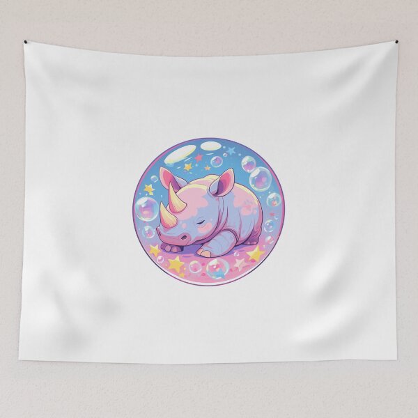 Item preview, Rhino // Lindo arte de Rhino // Rinocerontes // niños // Burbujas // Bebé Rhino designed and sold by SMARTKIT DESIGNAGENCY.