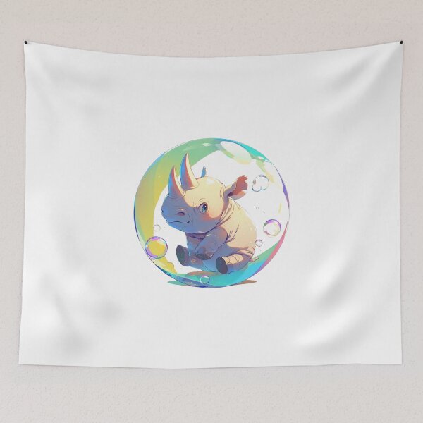 Item preview, Rhino // Lindo arte de Rhino // Rinocerontes // niños // Burbujas // Bebé Rhino designed and sold by SMARTKIT DESIGNAGENCY.