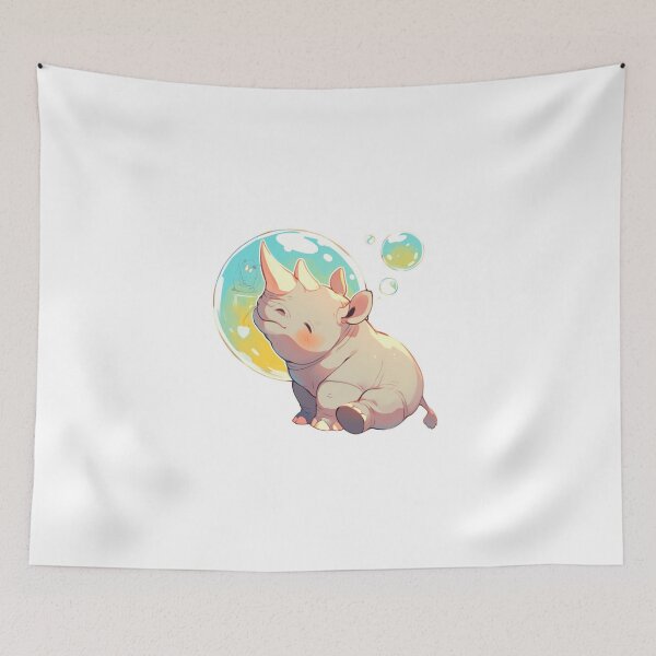 Item preview, Rhino // Lindo arte de Rhino // Rinocerontes // niños // Burbujas // Bebé Rhino designed and sold by SMARTKIT DESIGNAGENCY.