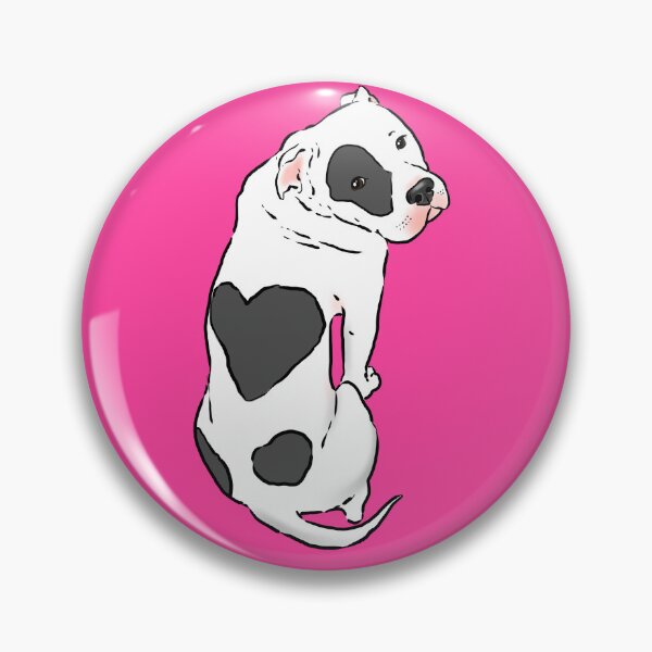 Item preview, Cute Pit Bull with Heart Spot designed and sold by Furkid Studio.
