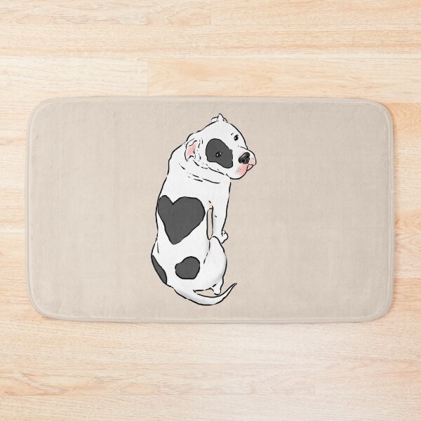 Item preview, Cute Pit Bull with Heart Spot designed and sold by Furkid Studio.