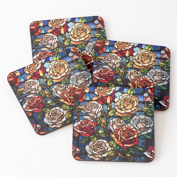 Item preview, Stained Glass Roses designed and sold by ChanceTwoArt.