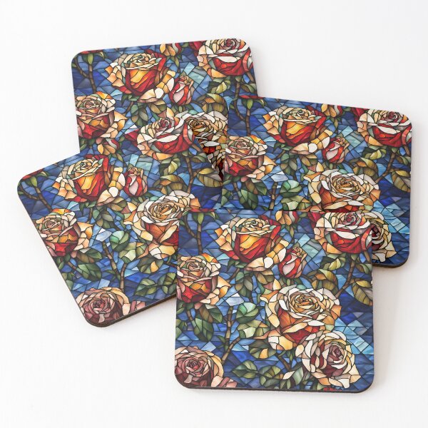 Item preview, Stained Glass Roses designed and sold by ChanceTwoArt.