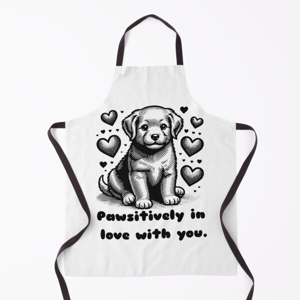 Item preview, Lovesick Puppy with Hearts - 'Pawsitively in Love with You' - Adorable and Romantic Design for all those who love dogs and love designed and sold by CastilloDesings.