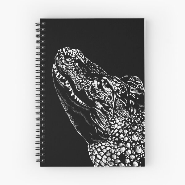 Item preview, Black and White Alligator | Gift for Alligator Lover designed and sold by Marian Murdoch.