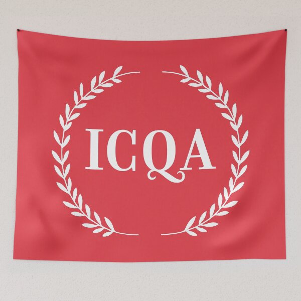 Item preview, ICQA Circular Award Red designed and sold by SweetClicks123.