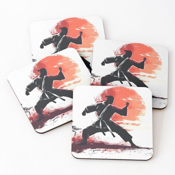 Item preview, Karate positions in front of the rising sun designed and sold by ForNext.