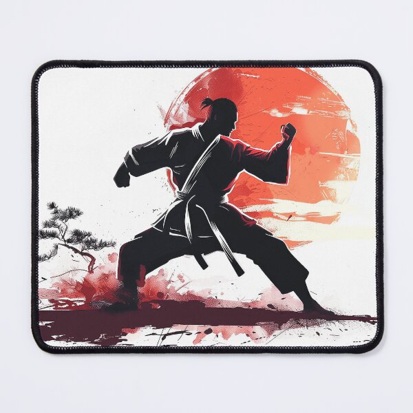 Item preview, Karate positions in front of the rising sun designed and sold by ForNext.