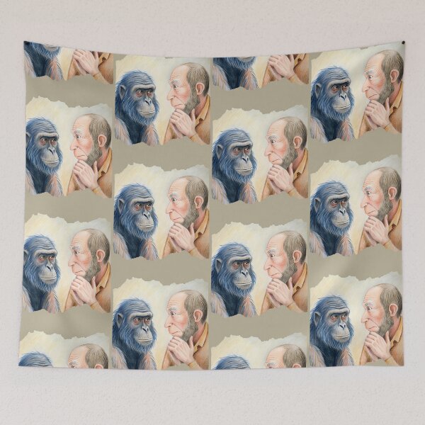 Item preview, Mind Games - Ape vs. Man designed and sold by MugsAndDuds.