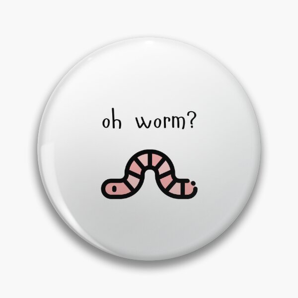 Item preview, oh worm? (pink worm) designed and sold by tinks-ts.