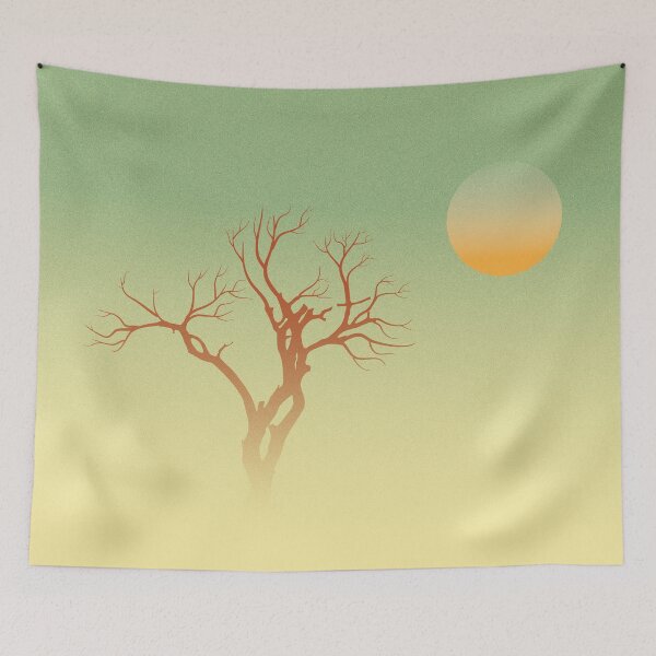Item preview, Tree in the desert mist designed and sold by FranStur.