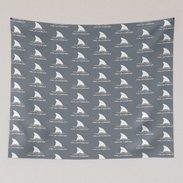 Item preview, Fins Up Forever - Classic White designed and sold by enchantedsea.