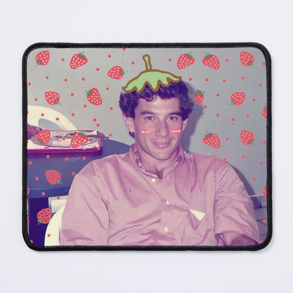 Item preview, Ayrton Senna strawberry print designed and sold by cceridwenx.