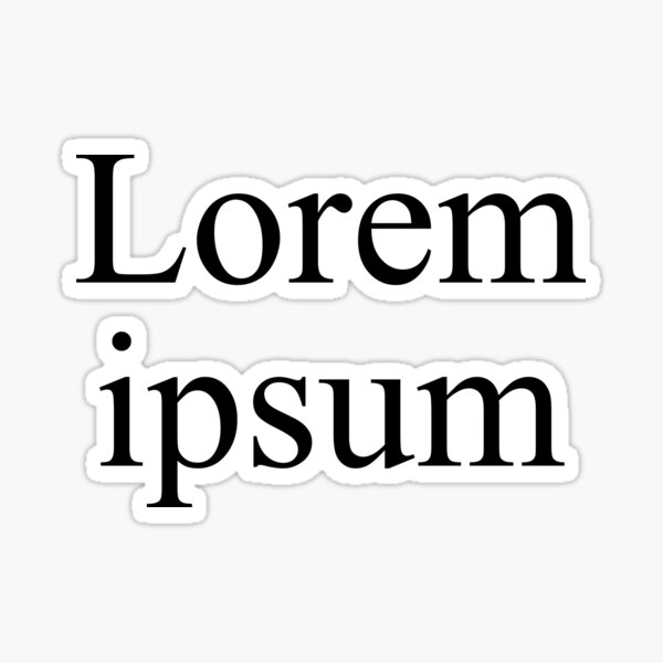 Lorem Ipsum Sticker