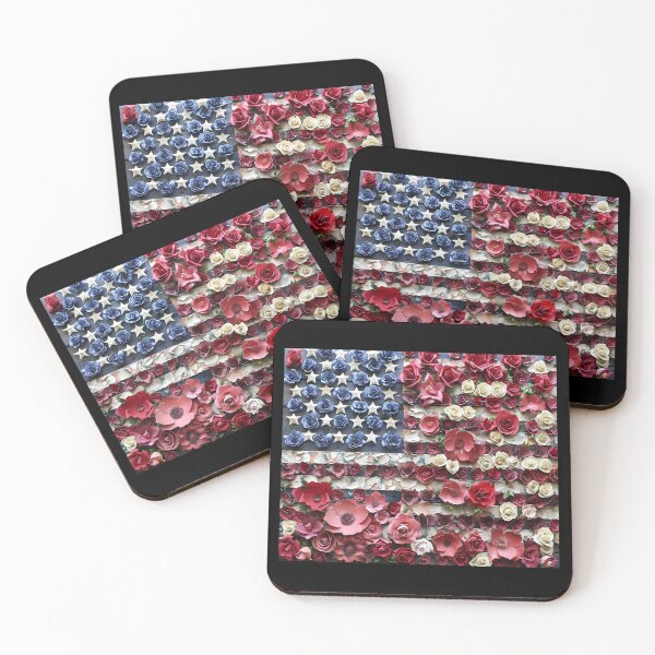 Item preview, USA Floral Flag Digital Art, Independence Day Decor, Patriotic Floral Artwork, American Flag Floral Design, 4th of July Art 3 designed and sold by MiracleROLArt.