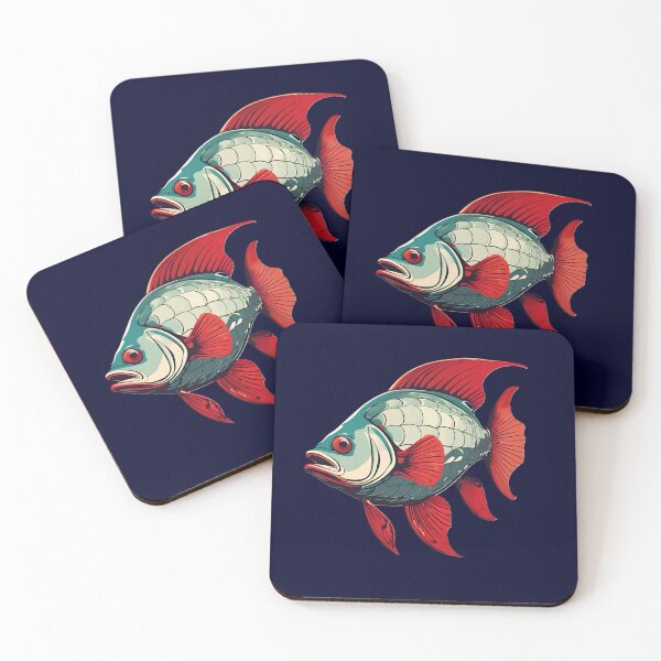 Item preview, Silver and Red Fish designed and sold by Sarah  English.