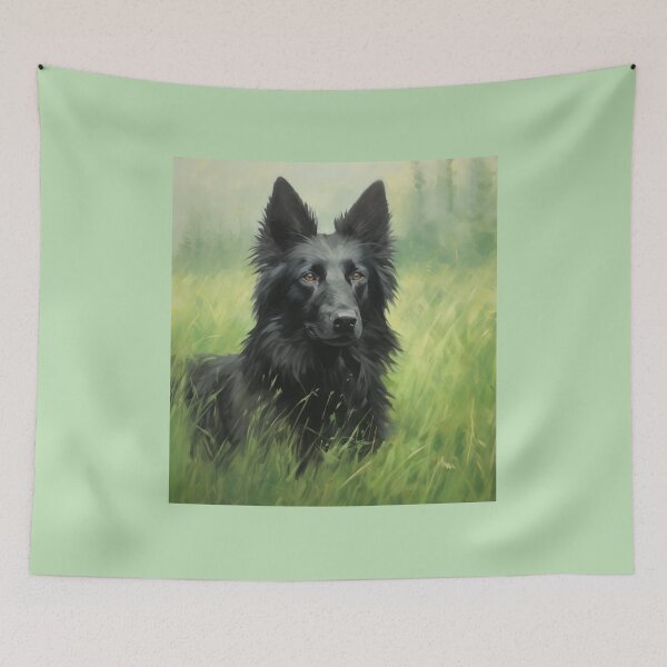 Item preview, Portrait of a Belgian Sheepdog designed and sold by Samuelsboro.