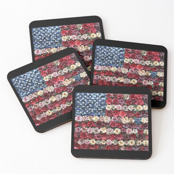 Item preview, USA Floral Flag Digital Art, Independence Day Decor, Patriotic Floral Artwork, American Flag Floral Design, 4th of July Art 5 designed and sold by MiracleROLArt.