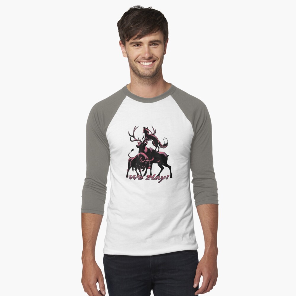 Item preview, Baseball ¾ Sleeve T-Shirt designed and sold by Vixen-Games.