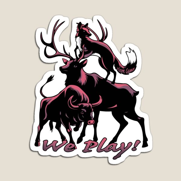 Item preview, Red Light We Play Vixen Stag and bull  designed and sold by Vixen-Games.