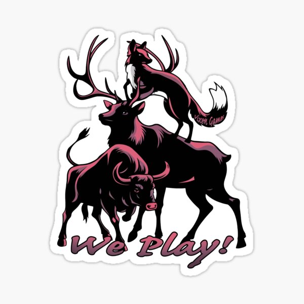 Item preview, Red Light We Play Vixen Stag and bull  designed and sold by Vixen-Games.