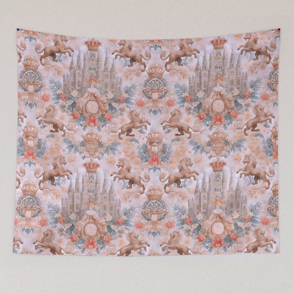 Item preview, Regal Fortress Tapestry designed and sold by pinebluedesign.