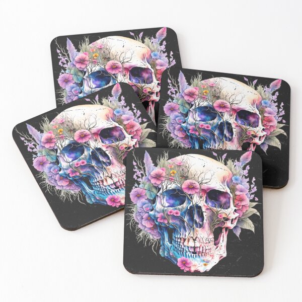 Item preview, Floral Skull designed and sold by Art-home12.