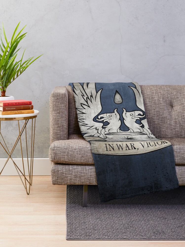 Thumbnail 2 of 6, Throw Blanket, Dragon Age: Grey Warden Motto designed and sold by ArcaneFeathers.