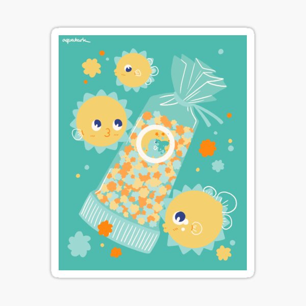 Vista previa del artículo con la obra «Bebé Mola Mola Konpeito», diseñado y vendido por aquatark.
