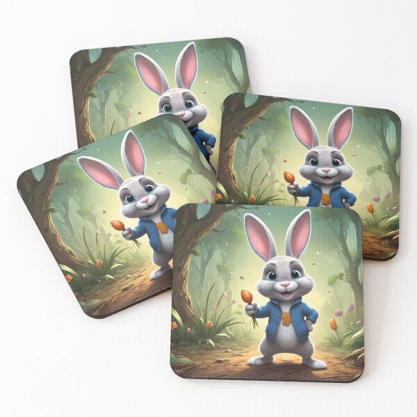 Item preview, rabbit walking designed and sold by StickerArt Shop.