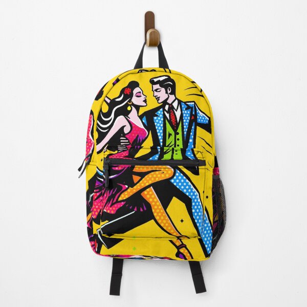 Item preview, Elegant dancing couple in pop art color illustration designed and sold by AD-Digital-Art.