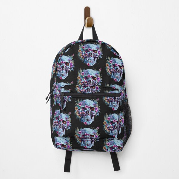 Item preview, Blue Floral Skull designed and sold by Art-home12.