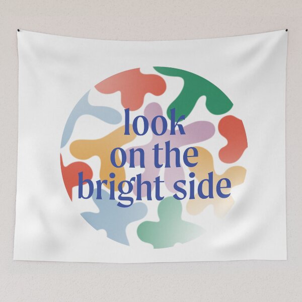 Item preview, look on the bright side floral flowers colorful designed and sold by richakulkarni.
