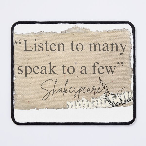 Item preview, William Shakespeare | Quote Hand Typed on an Antique | Vintage designed and sold by Monatte Studio.