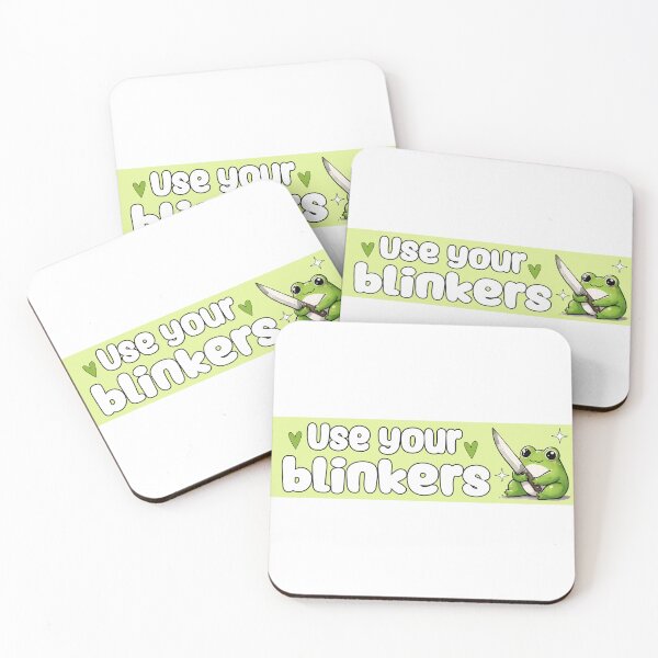 Item preview, Use Your Blinkers Cute Frog Bumper  designed and sold by Burpishop.