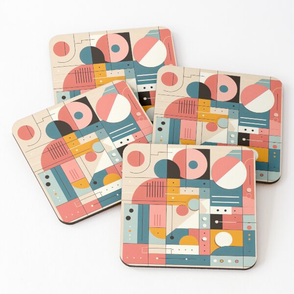 Item preview, Colorful Minimalist Geometric Contemporary Art designed and sold by EsenciaPura.
