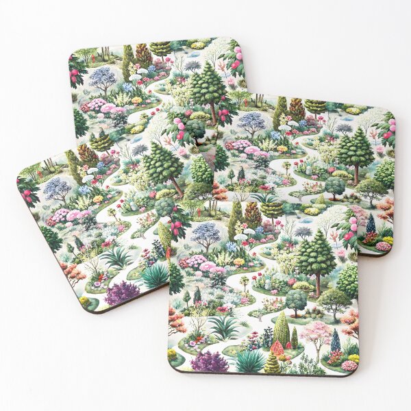 Item preview, Winding and Colorful Paths that Lead Us Into the Enchanted Forest Realm - Seamless Pattern #1 designed and sold by Second Draft Visuals.
